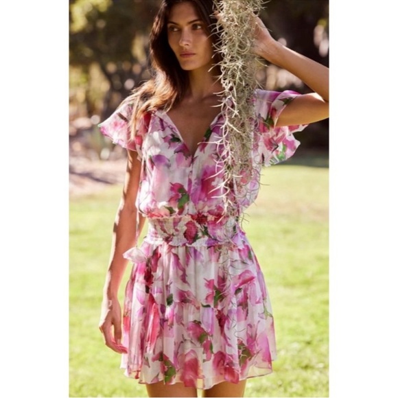 Misa Los Angeles Dresses & Skirts - MISA Los Angeles Natalia Dress in Garden Fuchsia - M